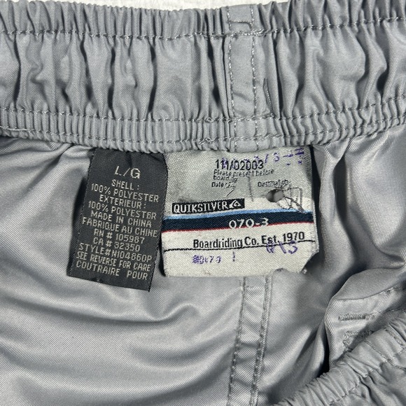 Quiksilver Cargo Shorts Mens Large Outdoor Skate Surfer Summer Pockets Polyester - Picture 6 of 11